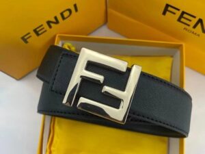 Fendi FF Logo Leather Belt 6