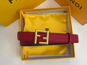 Fendi FF Logo Leather Belt 8