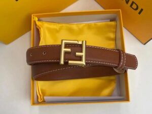 Fendi FF Logo Leather Belt 10