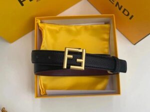 Fendi FF Logo Leather Belt 11