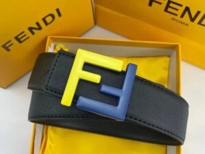 Fendi FF Logo Leather Belt 7