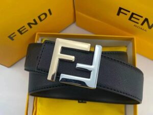 Fendi FF Logo Leather Belt 4