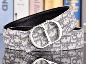 CD Logo Premium Leather Belt 5