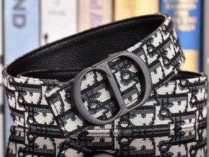 CD Logo Premium Leather Belt 8