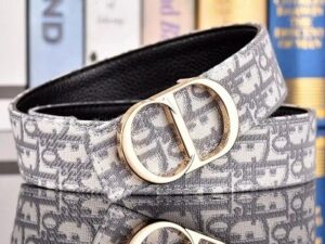 CD Logo Premium Leather Belt 4