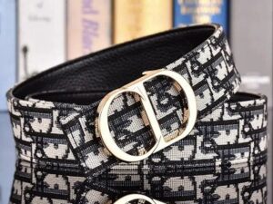 CD Logo Premium Leather Belt 1