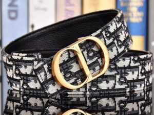 CD Logo Premium Leather Belt