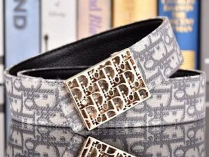 CD Logo Premium Leather Belt 15