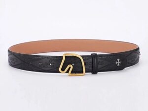 Hermes H Logo Leather Belt 12