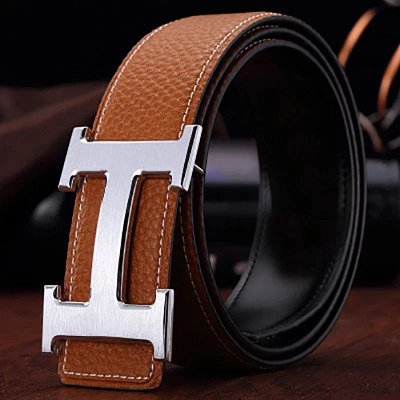 Hermes H Logo Leather Belt