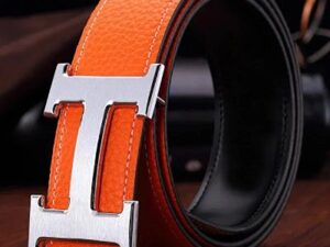 Hermes H Logo Leather Belt 8