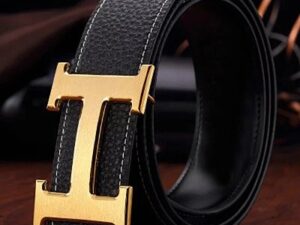 Hermes H Logo Leather Belt 2