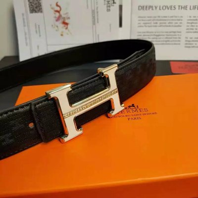 Hermes H Logo Leather Belt 16