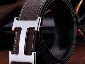 Hermes H Logo Leather Belt 3