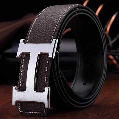 Hermes H Logo Leather Belt 3