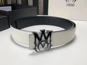 Amiri Logo Premium Leather Belt
