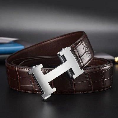 Hermes H Logo Leather Belt 21