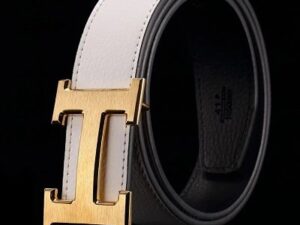 Hermes H Logo Leather Belt 10